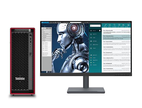 联想 ThinkStation P5 科研计算分析工作站 产品图